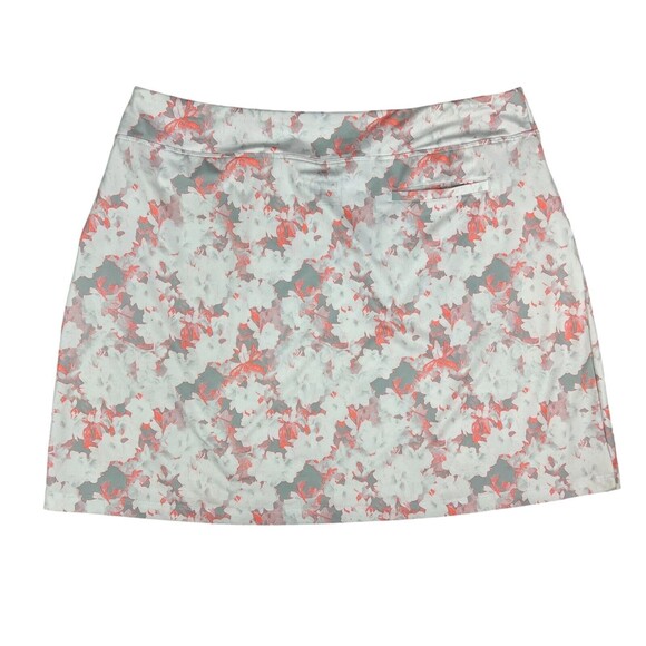Puma DryCELL Golf Skirt Women's Size M Gray & Orange Floral Print 753302 ⛳ - Picture 2 of 7